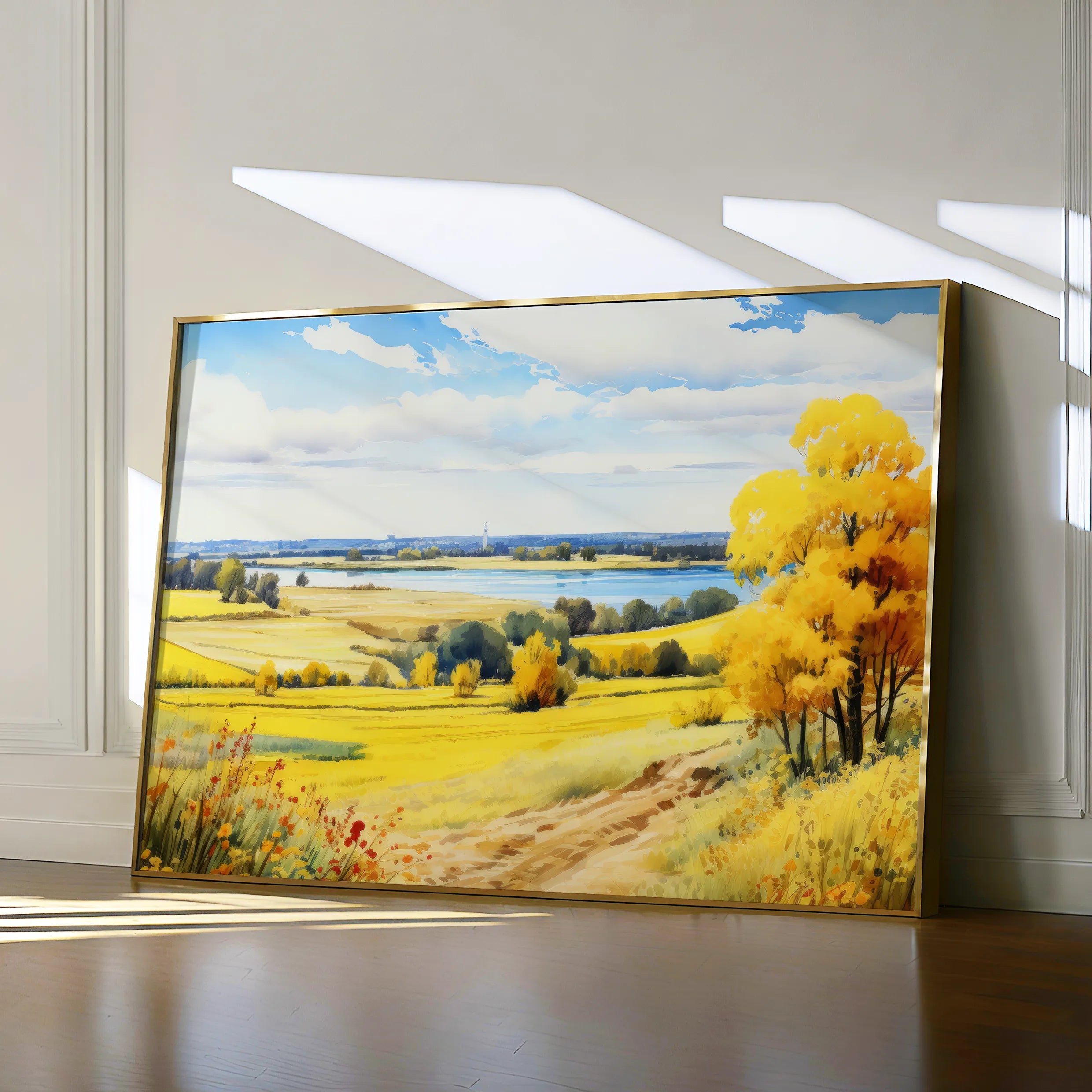 Landscape 114 Canvas Art 60 x 40 cm / Black