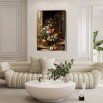 Floral 1140 Canvas Art 60 x 40 cm / Black