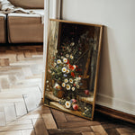 Floral 1140 Canvas Art 60 x 40 cm / Black