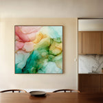 Abstract 1141 Canvas Art 60 x 60 cm / Black