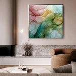 Abstract 1141 Canvas Art 60 x 60 cm / Black