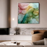 Abstract 1141 Canvas Art 60 x 60 cm / Black