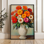 Floral 1141 Canvas Art 60 x 40 cm / Black