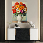 Floral 1141 Canvas Art 60 x 40 cm / Black
