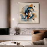 Abstract 1142 Canvas Art 60 x 60 cm / Black