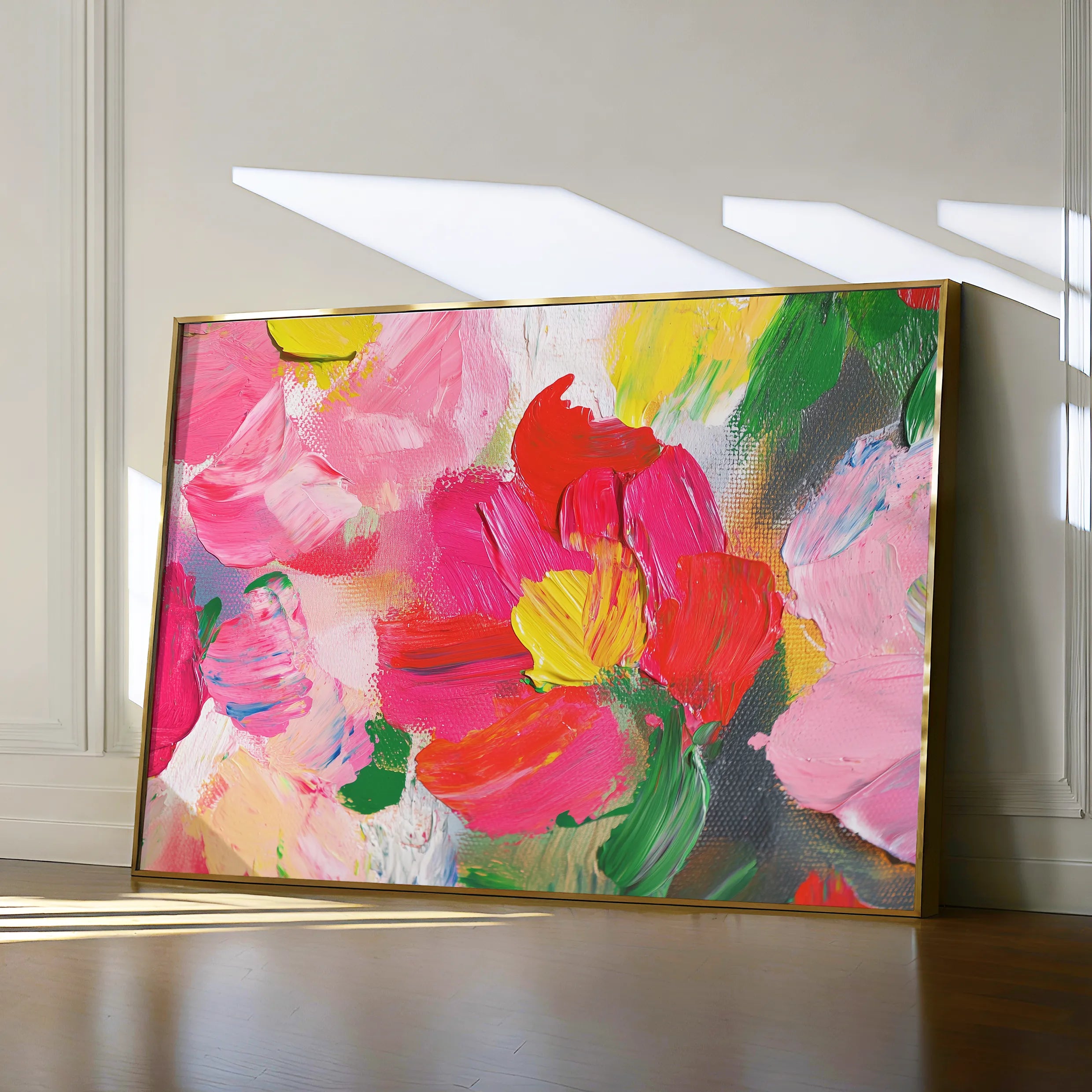 Floral 1143 Canvas Art 60 x 40 cm / Black