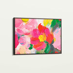 Floral 1143 Canvas Art 60 x 40 cm / Black