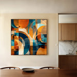Abstract 1144 Canvas Art 60 x 60 cm / Black