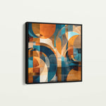 Abstract 1144 Canvas Art 60 x 60 cm / Black