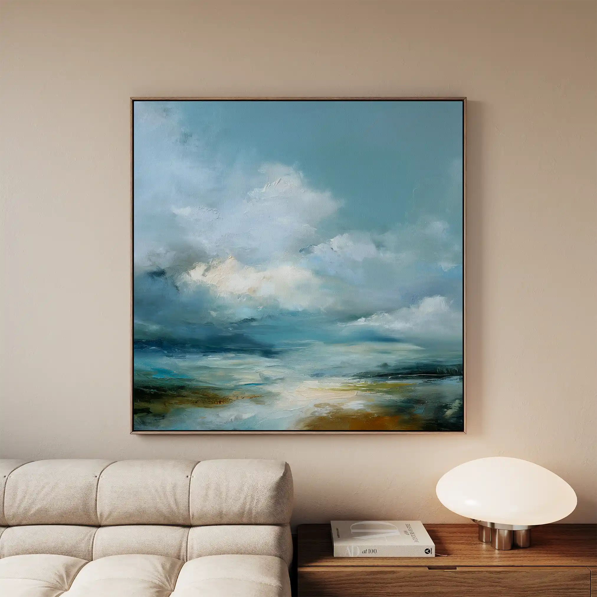Abstract 1145 Canvas Art 60 x 60 cm / Black
