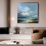 Abstract 1145 Canvas Art 60 x 60 cm / Black