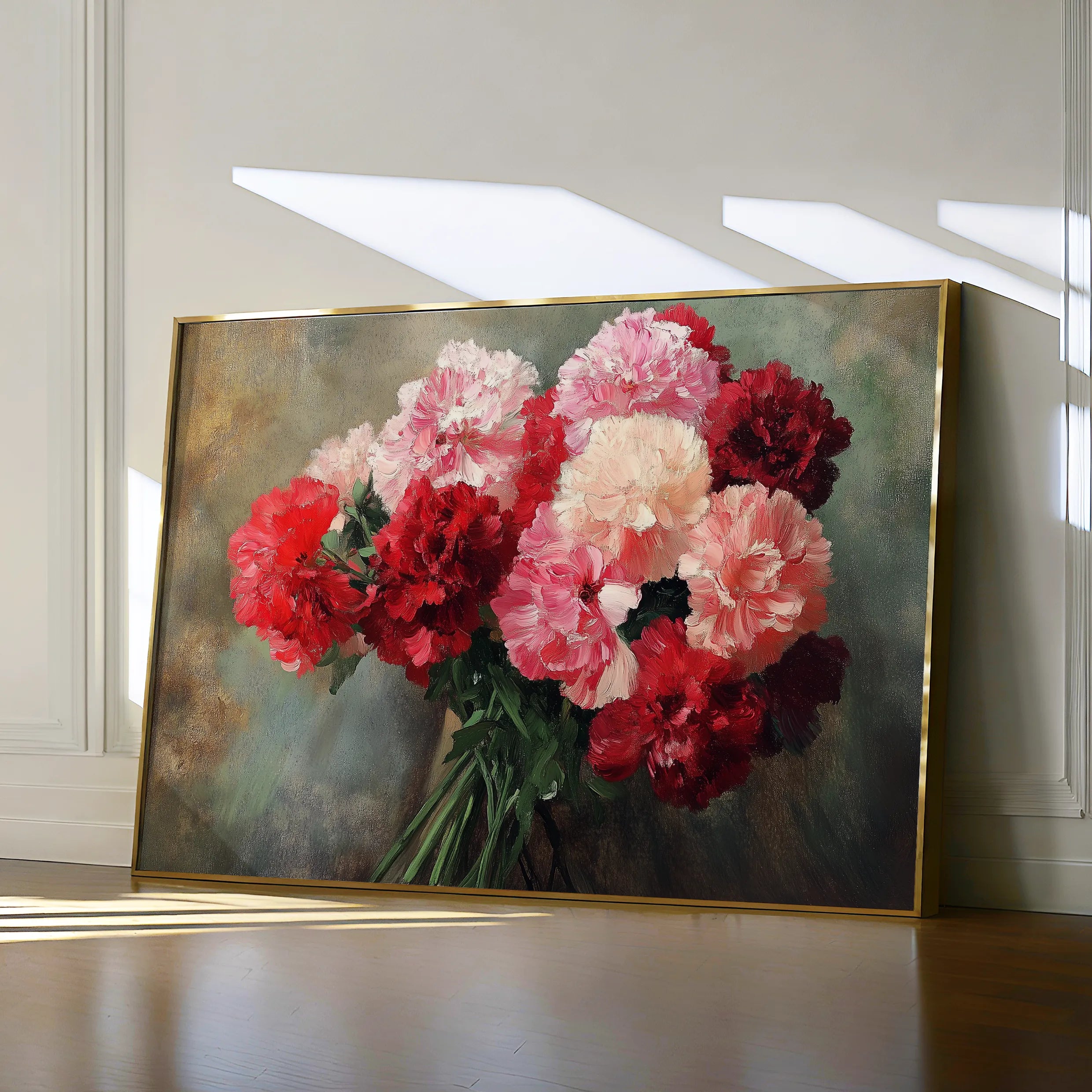 Floral 1145 Canvas Art 60 x 40 cm / Black