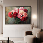 Floral 1145 Canvas Art 60 x 40 cm / Black