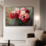 Floral 1145 Canvas Art 60 x 40 cm / Black