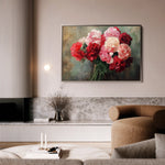 Floral 1145 Canvas Art 60 x 40 cm / Black