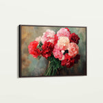 Floral 1145 Canvas Art 60 x 40 cm / Black
