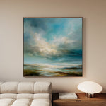 Abstract 1146 Canvas Art 60 x 60 cm / Black