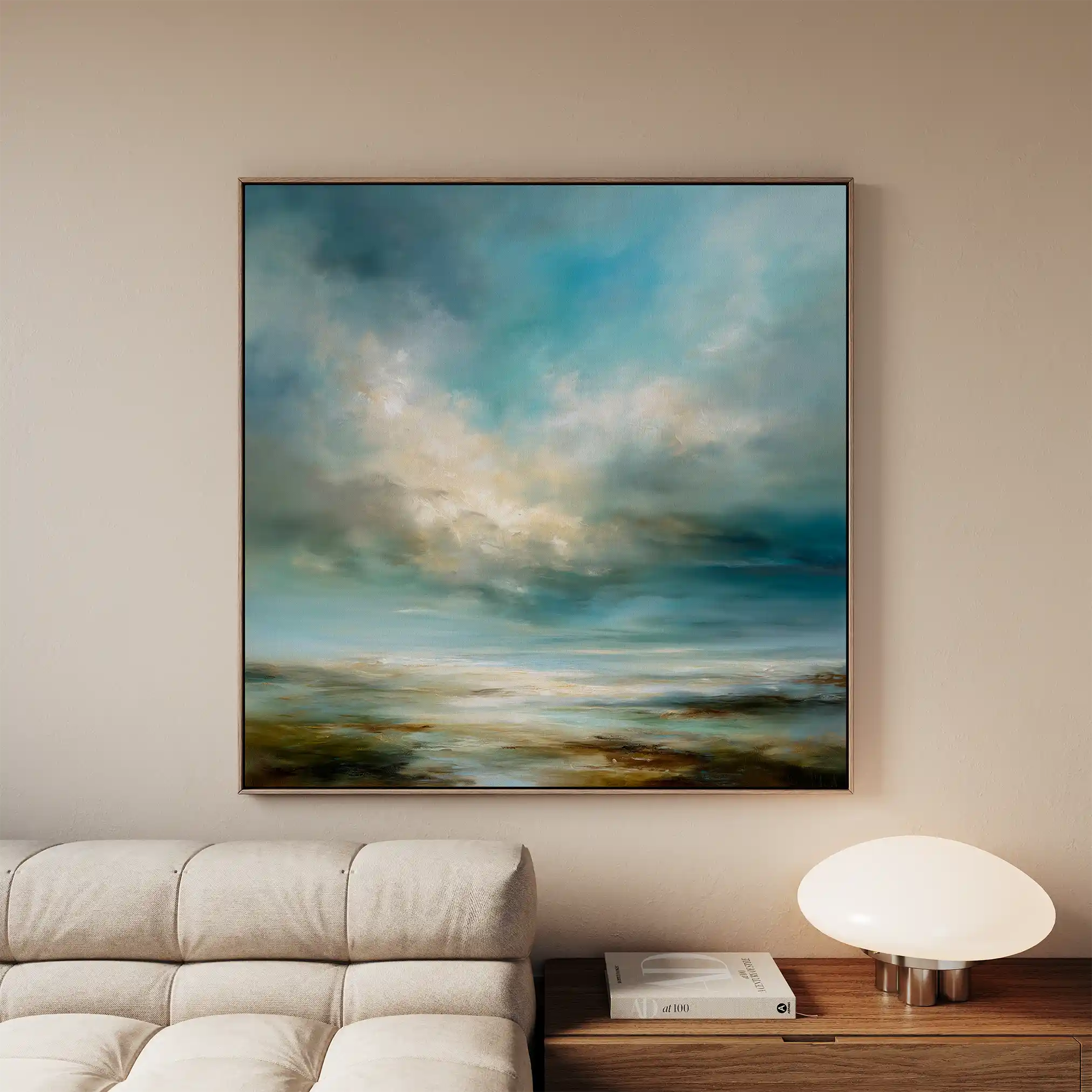 Abstract 1146 Canvas Art 60 x 60 cm / Black