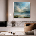 Abstract 1146 Canvas Art 60 x 60 cm / Black