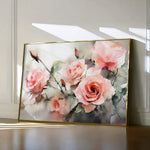 Floral 1146 Canvas Art 60 x 40 cm / Black