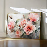 Floral 1146 Canvas Art 60 x 40 cm / Black