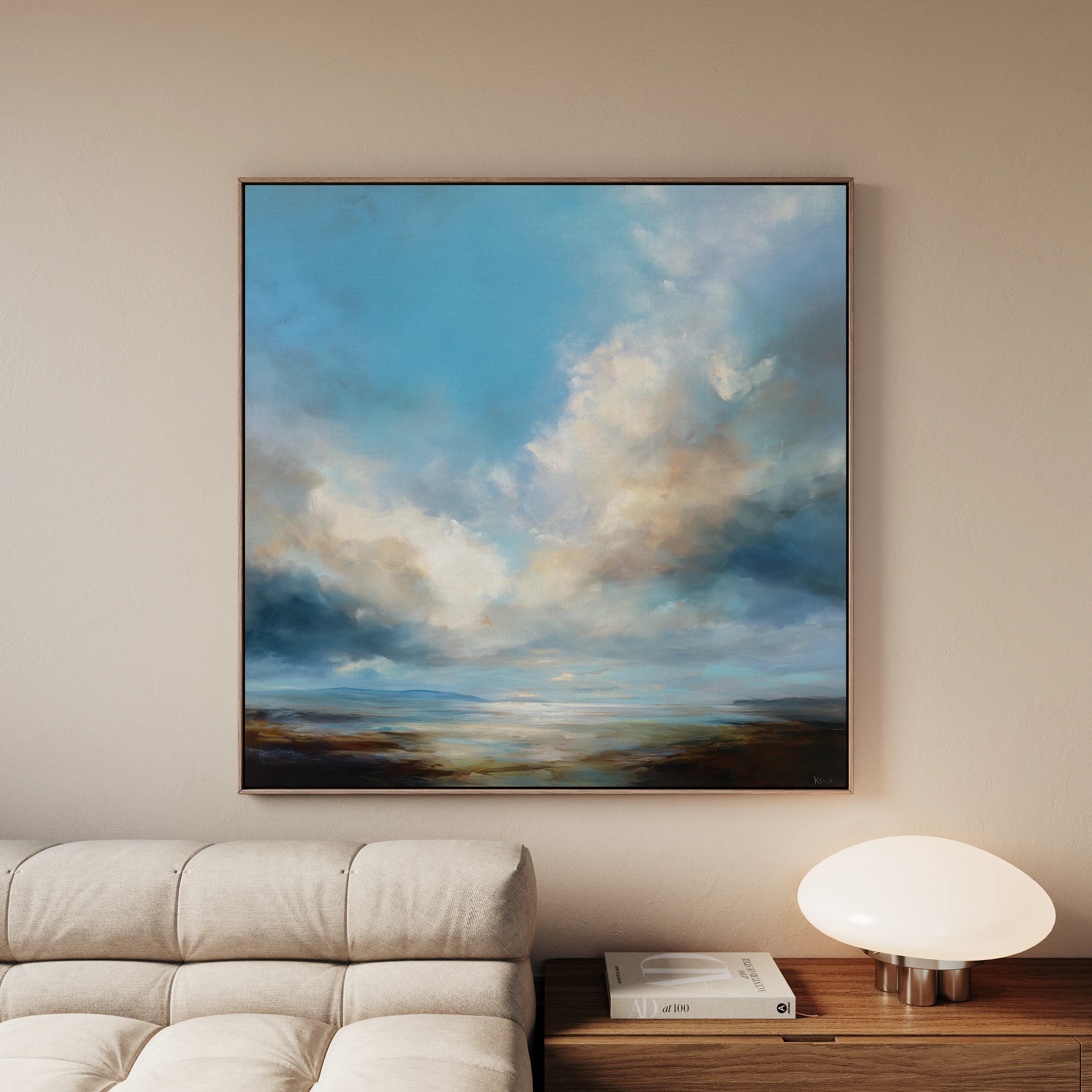 Abstract 1147 Canvas Art 60 x 60 cm / Black