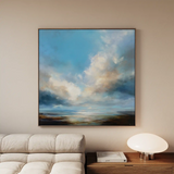 Abstract 1147 Canvas Art 60 x 60 cm / Black