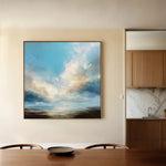 Abstract 1147 Canvas Art 60 x 60 cm / Black