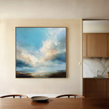Abstract 1147 Canvas Art 60 x 60 cm / Black