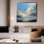 Abstract 1147 Canvas Art 60 x 60 cm / Black