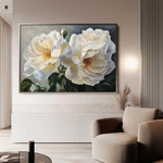 Floral 1147 Canvas Art 60 x 40 cm / Black