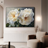 Floral 1147 Canvas Art 60 x 40 cm / Black