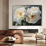 Floral 1147 Canvas Art 60 x 40 cm / Black