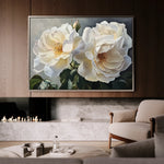 Floral 1147 Canvas Art 60 x 40 cm / Black