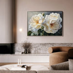 Floral 1147 Canvas Art 60 x 40 cm / Black