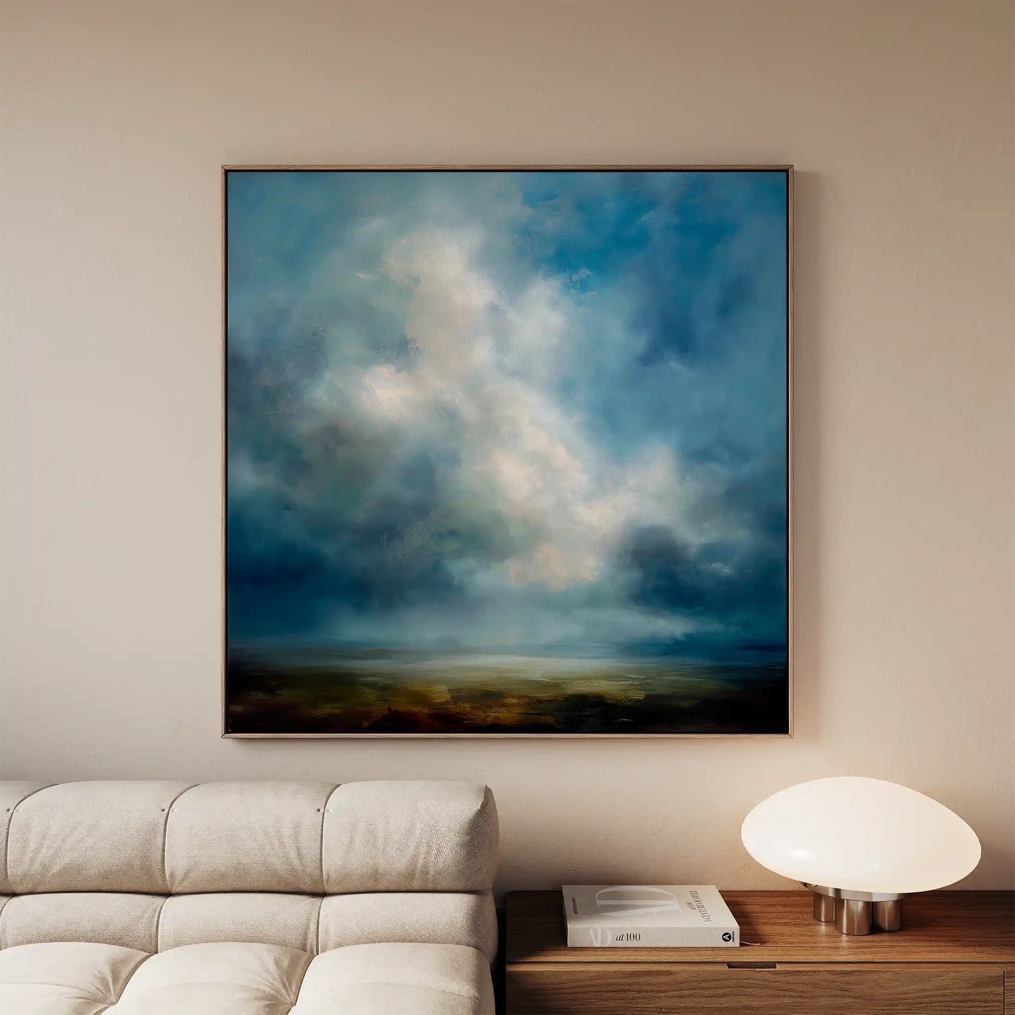 Abstract 1148 Canvas Art 60 x 60 cm / Black