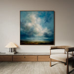 Abstract 1148 Canvas Art 60 x 60 cm / Black