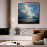 Abstract 1148 Canvas Art 60 x 60 cm / Black