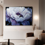Floral 1148 Canvas Art 60 x 40 cm / Black