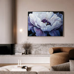 Floral 1148 Canvas Art 60 x 40 cm / Black