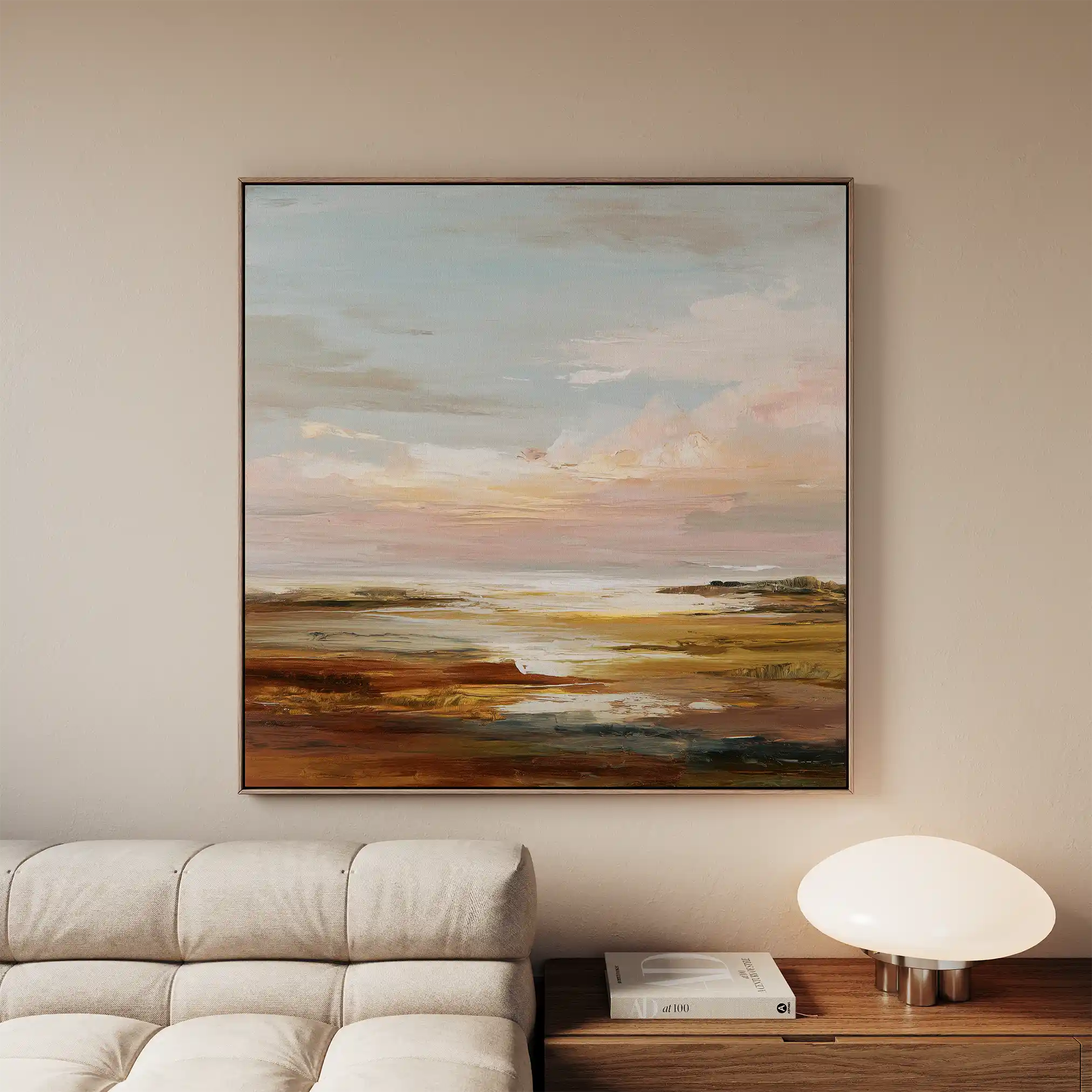 Abstract 1149 Canvas Art 60 x 60 cm / Black
