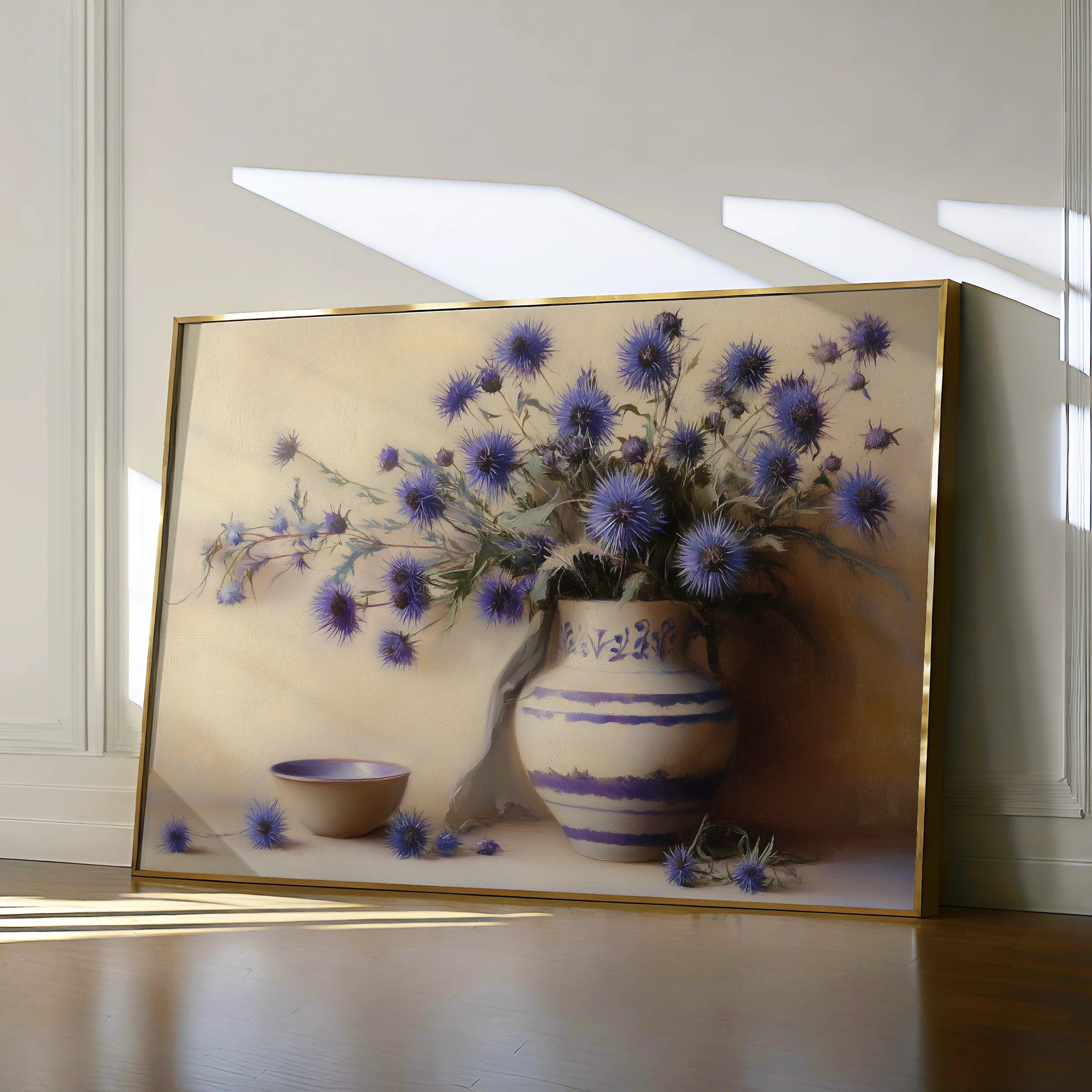 Floral 1149 Canvas Art 60 x 40 cm / Black