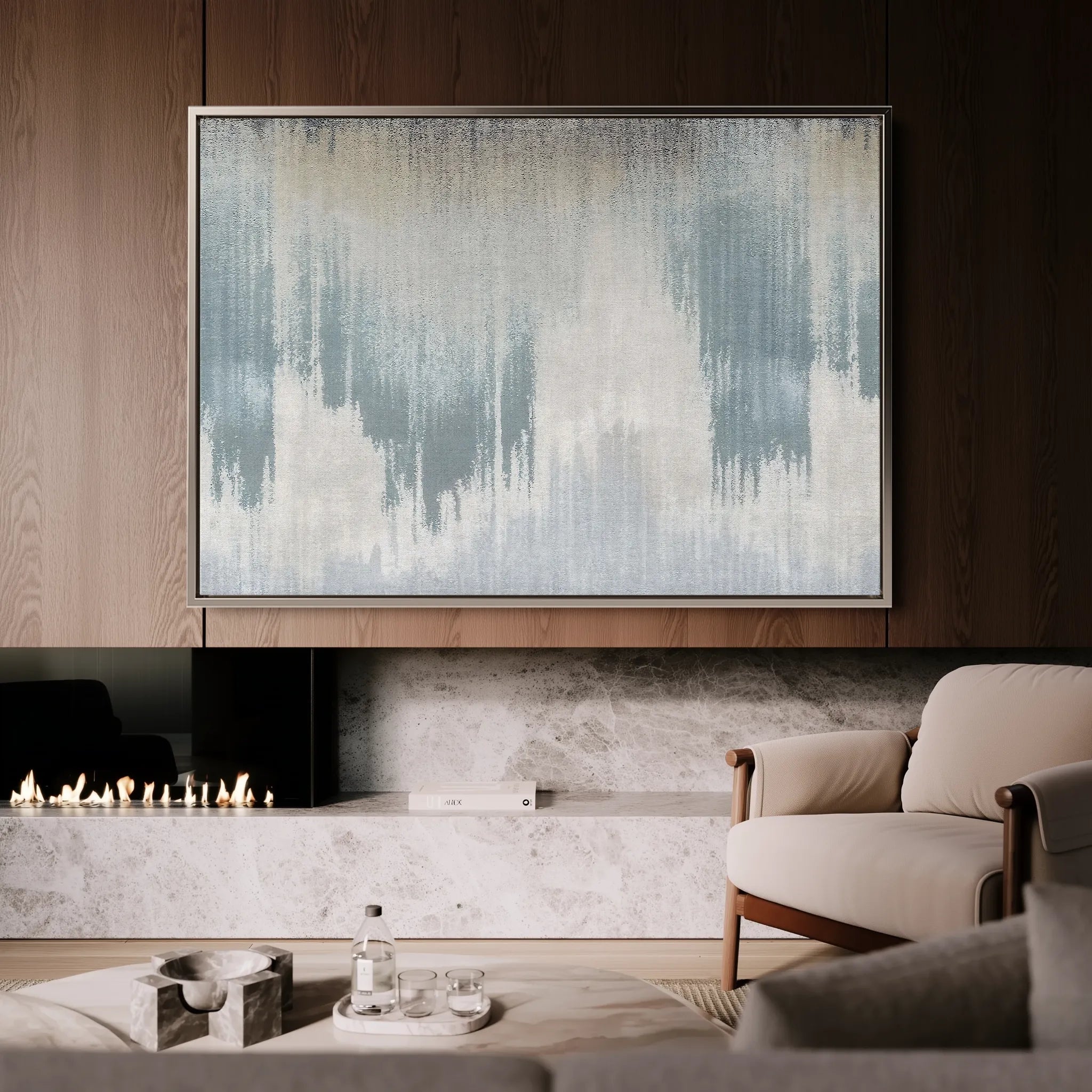 Abstract 115 Canvas Art 60 x 40 cm / Black