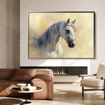 Horses 115 Canvas Art 60 x 40 cm / Black