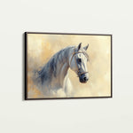 Horses 115 Canvas Art 60 x 40 cm / Black