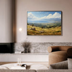 Landscape 115 Canvas Art 60 x 40 cm / Black