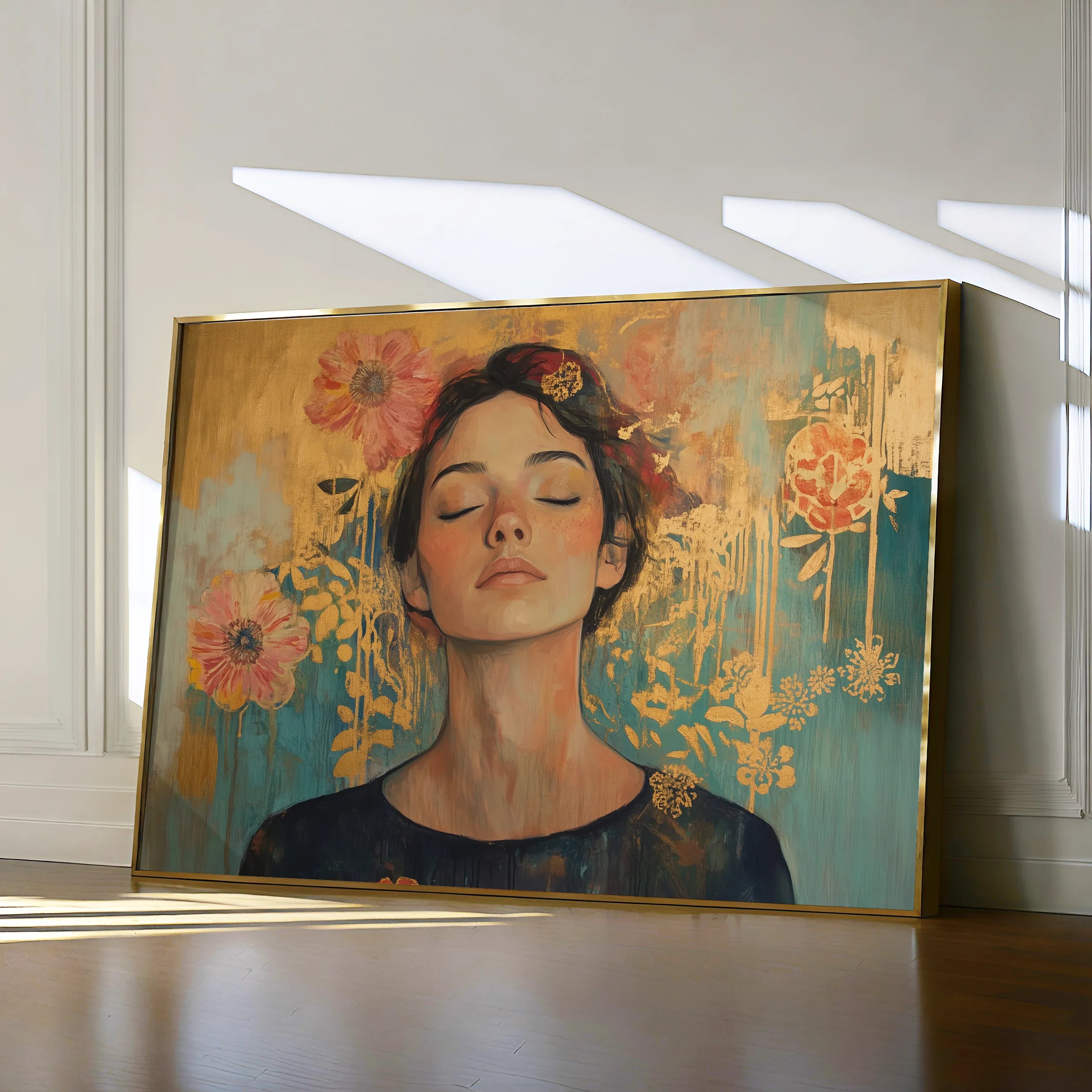 Portrait 115 Canvas Art 60 x 40 cm / Black