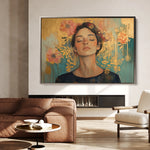 Portrait 115 Canvas Art 60 x 40 cm / Black