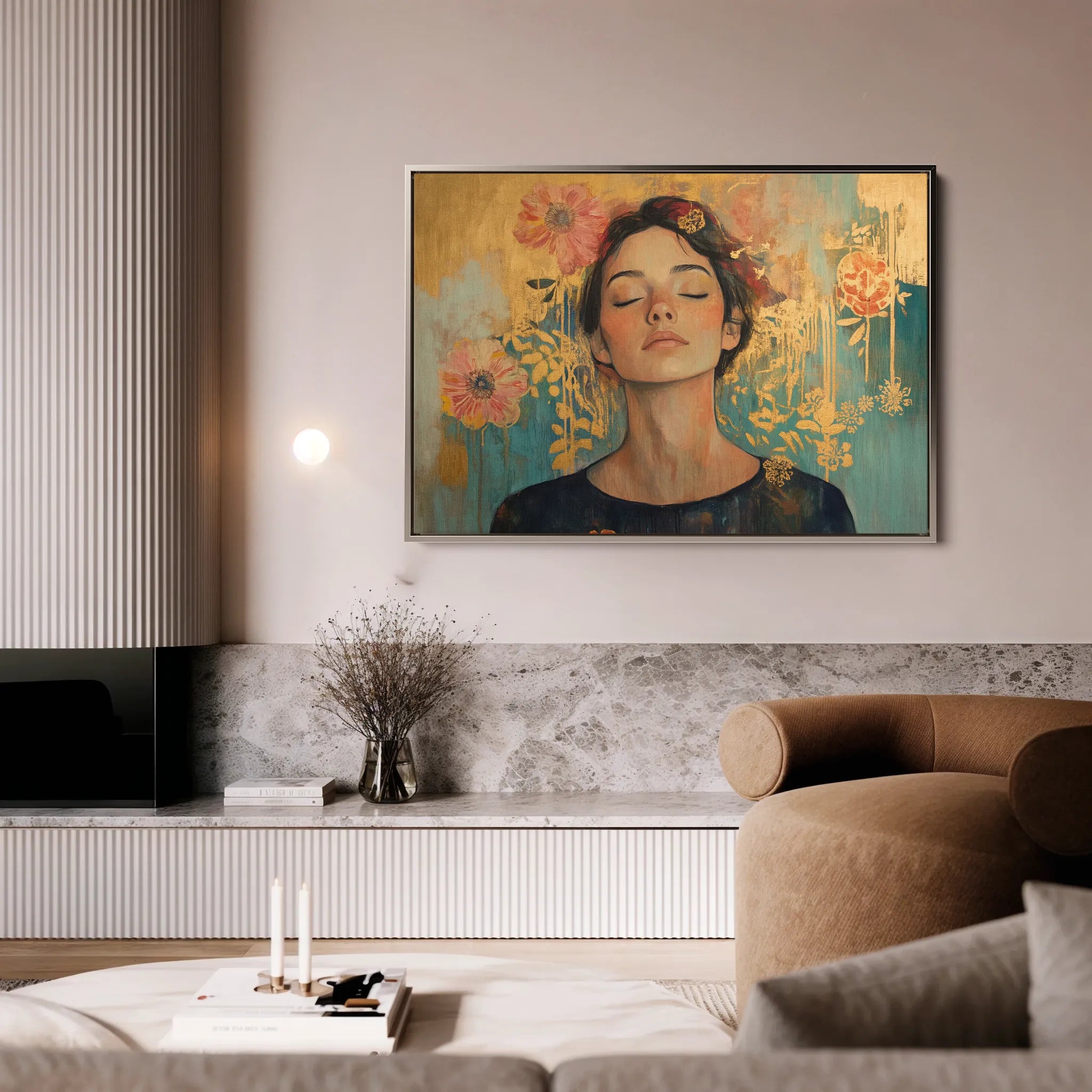Portrait 115 Canvas Art 60 x 40 cm / Black