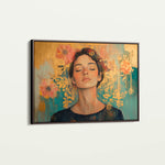 Portrait 115 Canvas Art 60 x 40 cm / Black